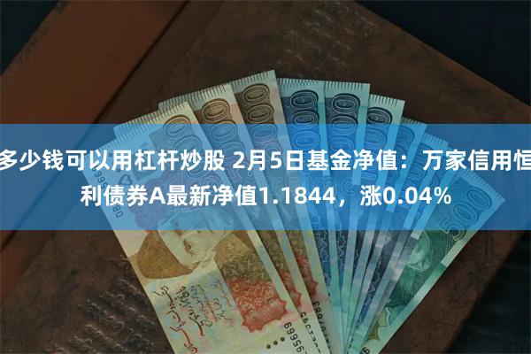 多少钱可以用杠杆炒股 2月5日基金净值：万家信用恒利债券A最新净值1.1844，涨0.04%